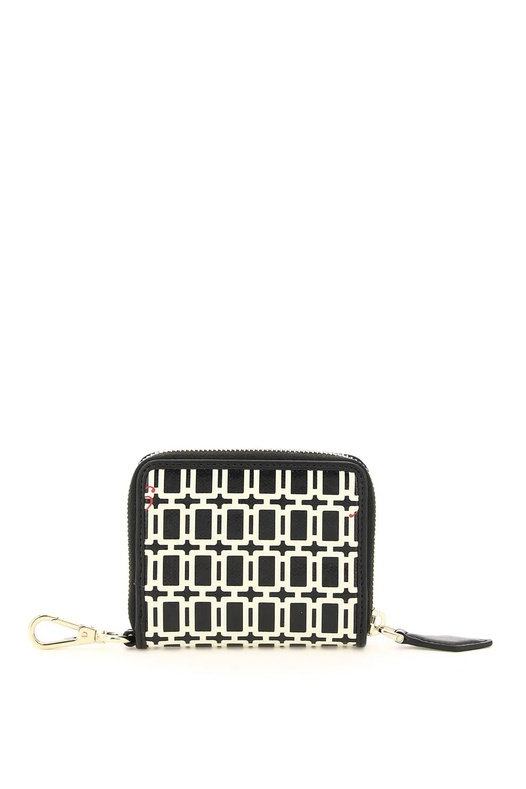 Logo Pattern Zipper Wallet