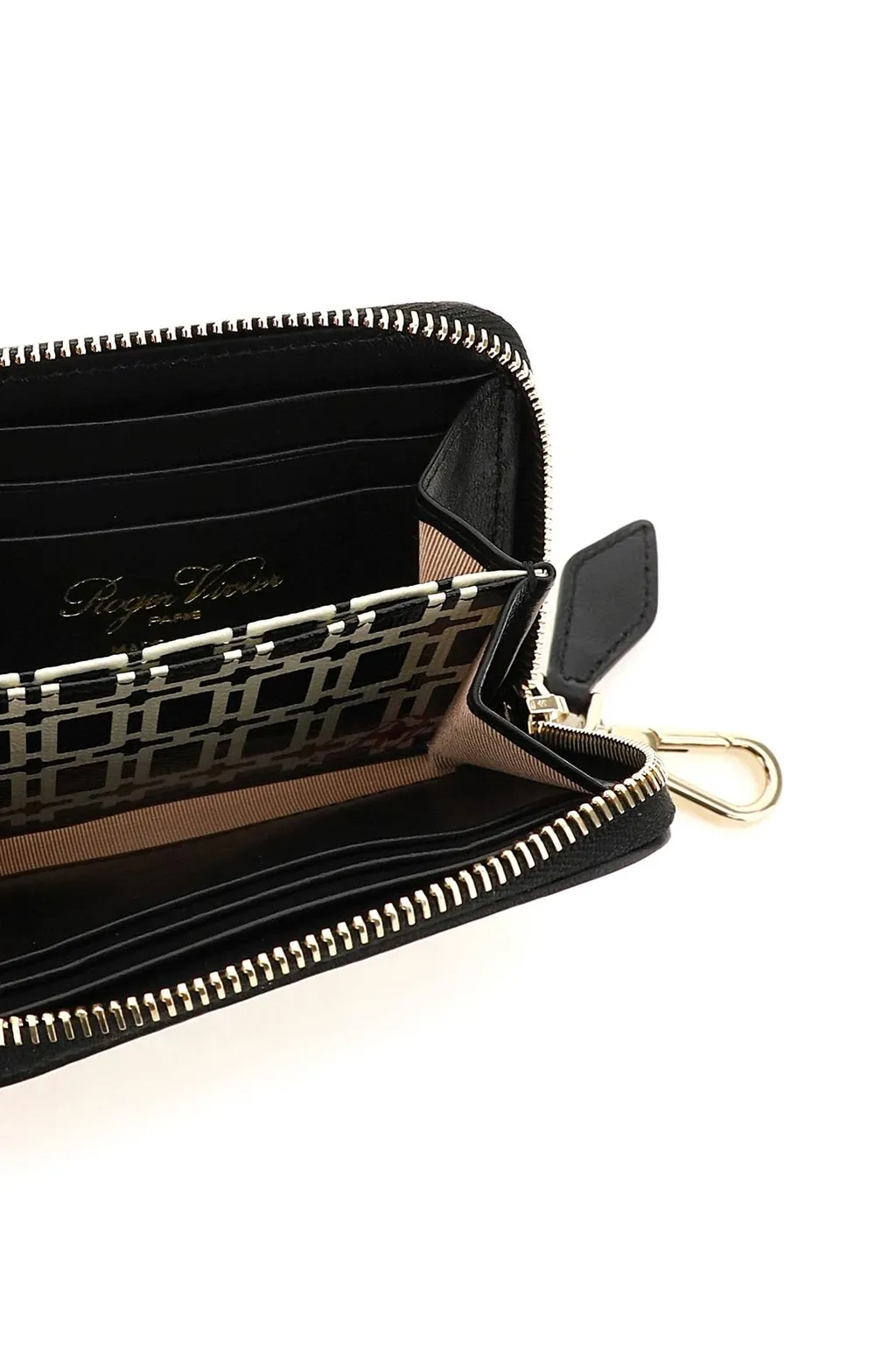 Logo Pattern Zipper Wallet