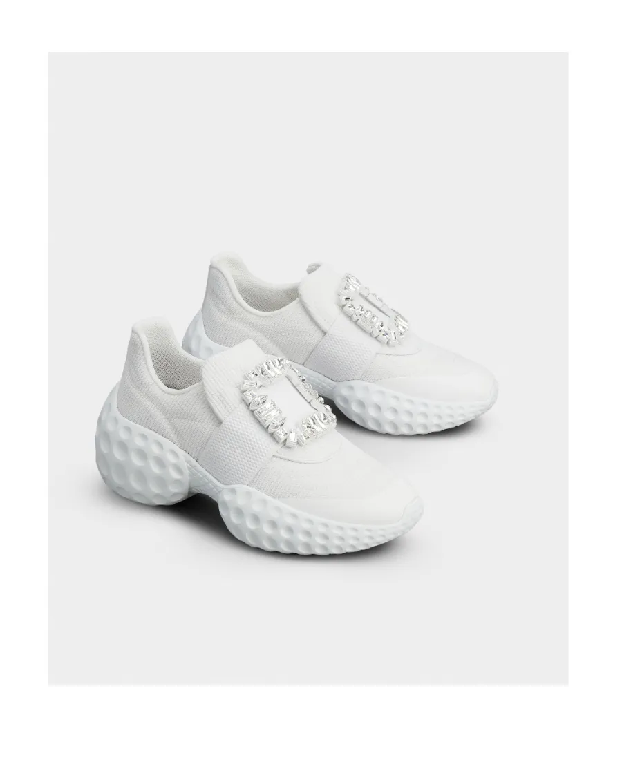 Viv' Run Crystal-Buckle Sneakers