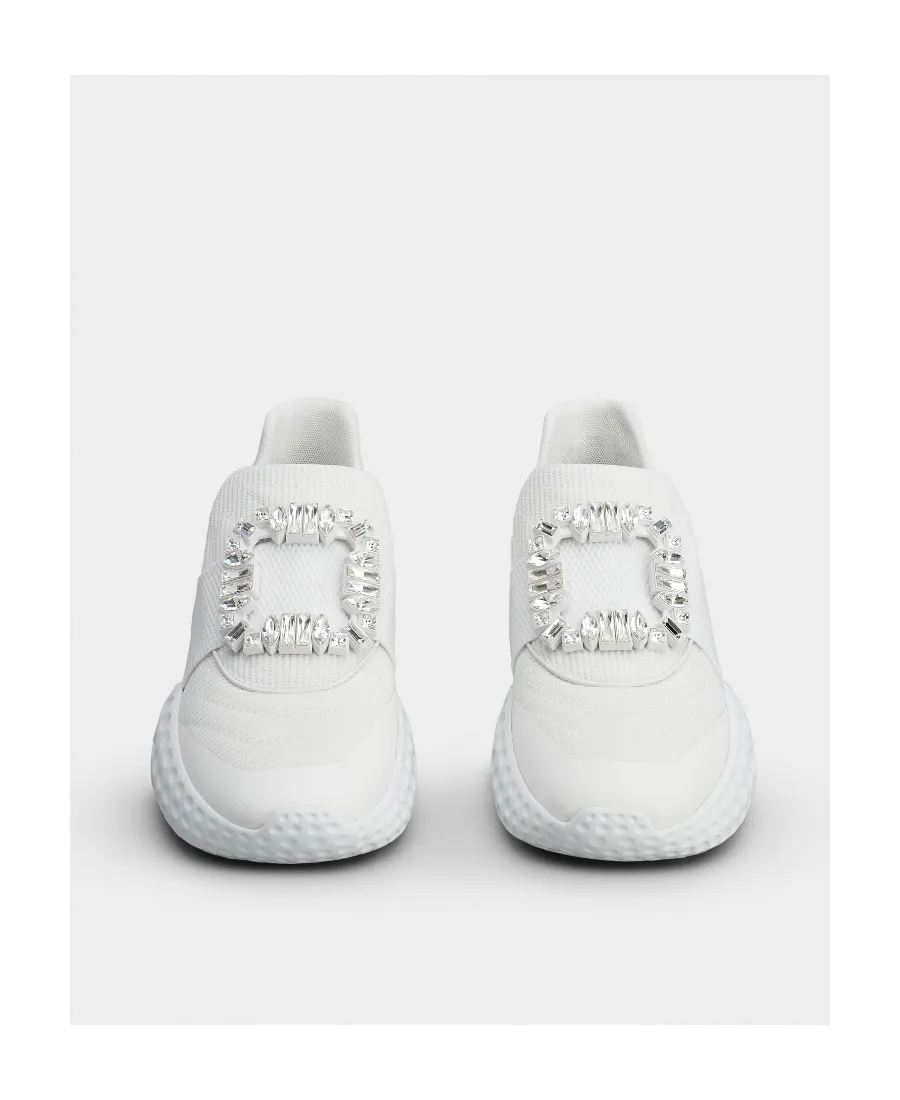 Viv' Run Crystal-Buckle Sneakers