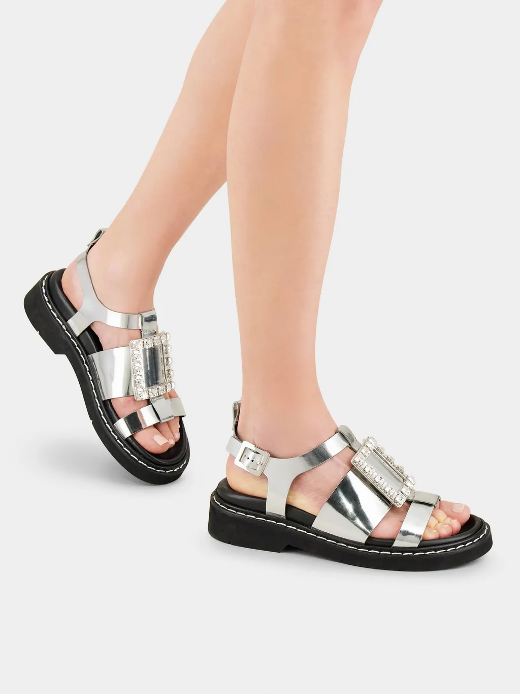 Open-Toed Round Head Sandals