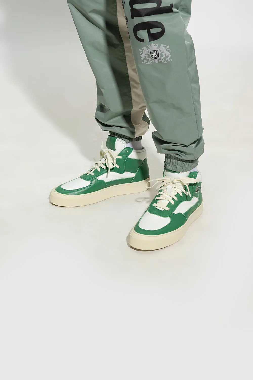 Panelled Cabriolets Hi-Top Sneakers