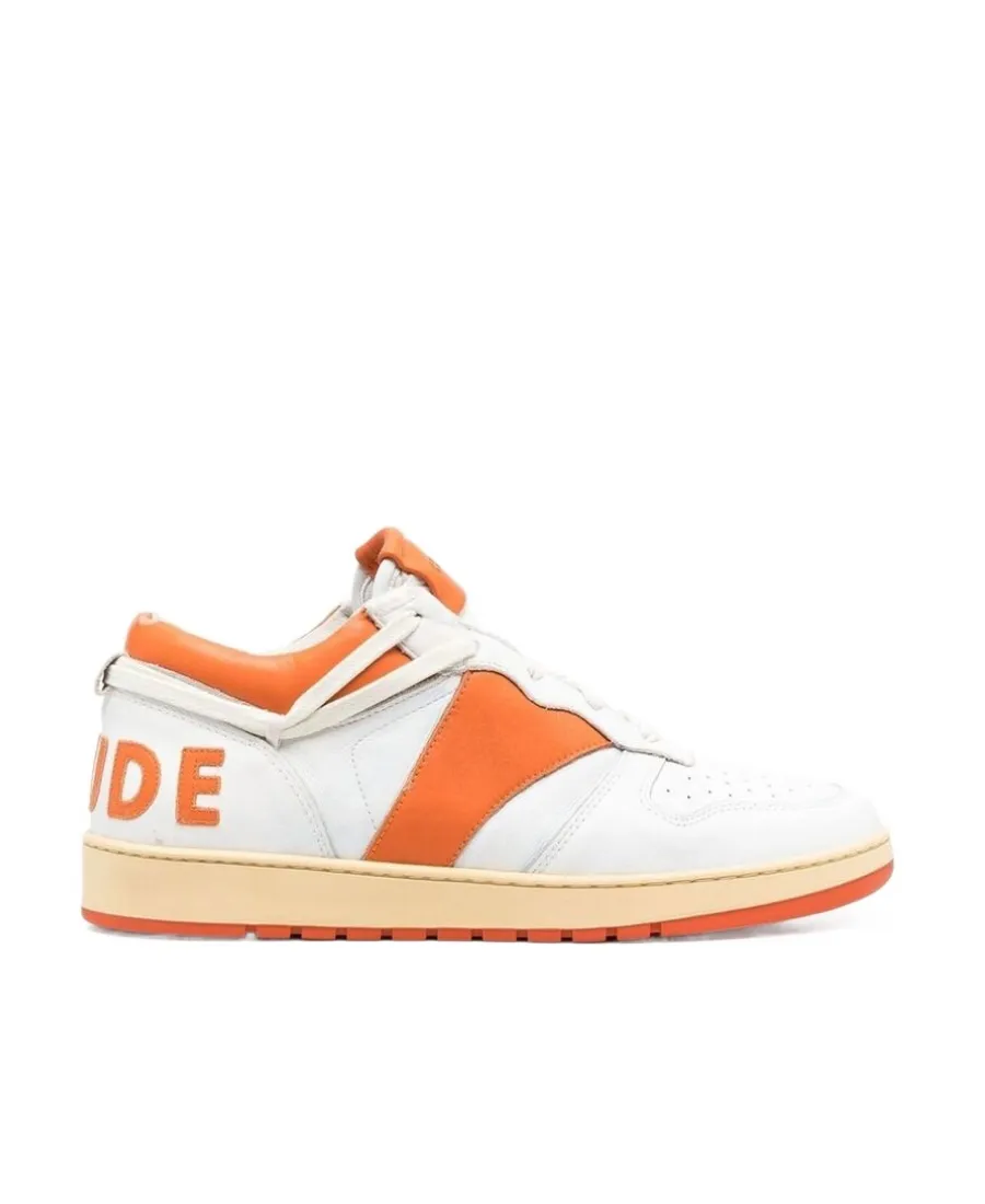 Logo-Patch Leather Sneakers