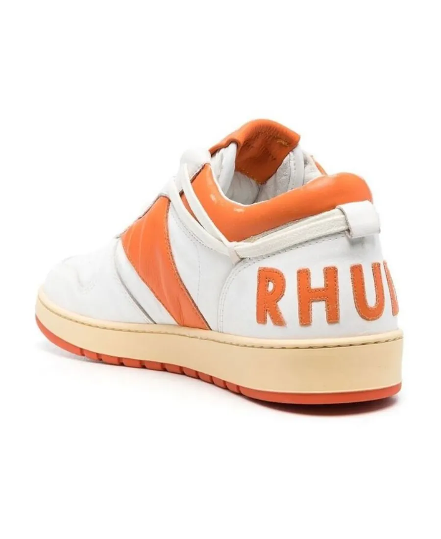 Logo-Patch Leather Sneakers