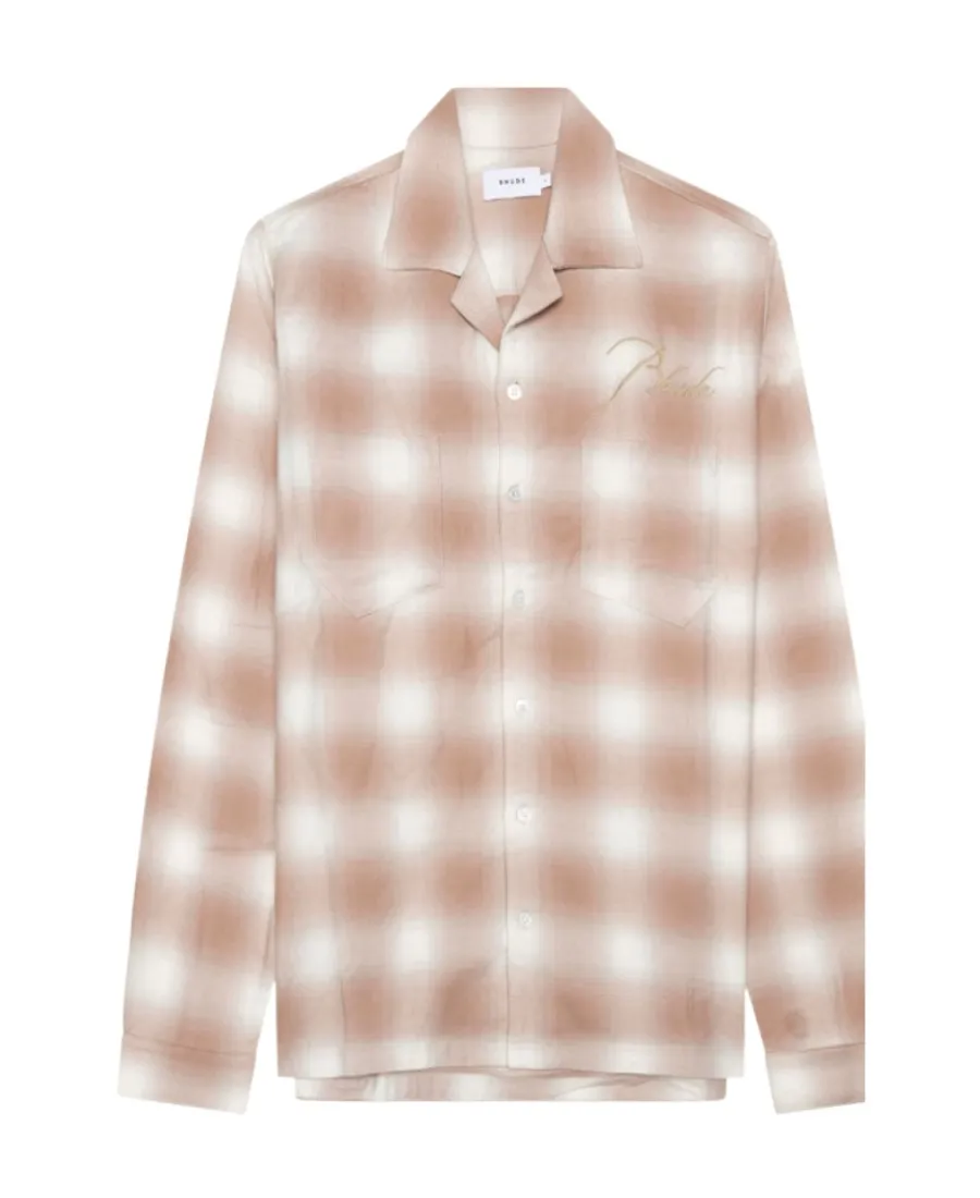 Straight Hem Check Printed Shirt