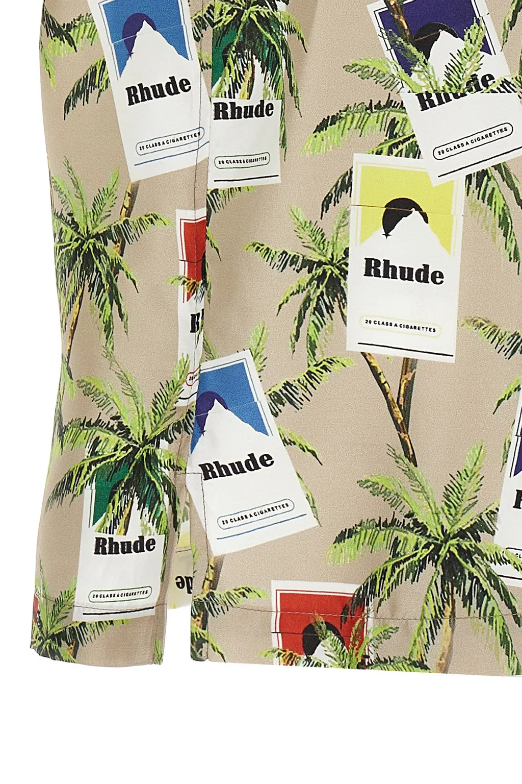 Cigarette-Printed Short-Sleeved Shirt