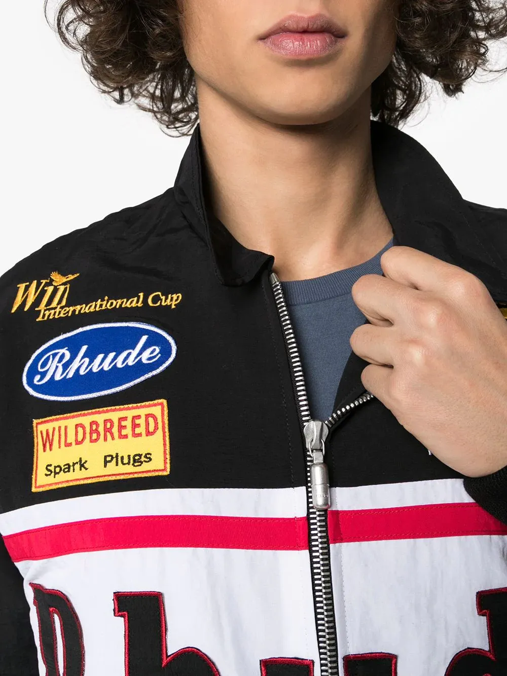 Logo Embroidered Casual Jacket