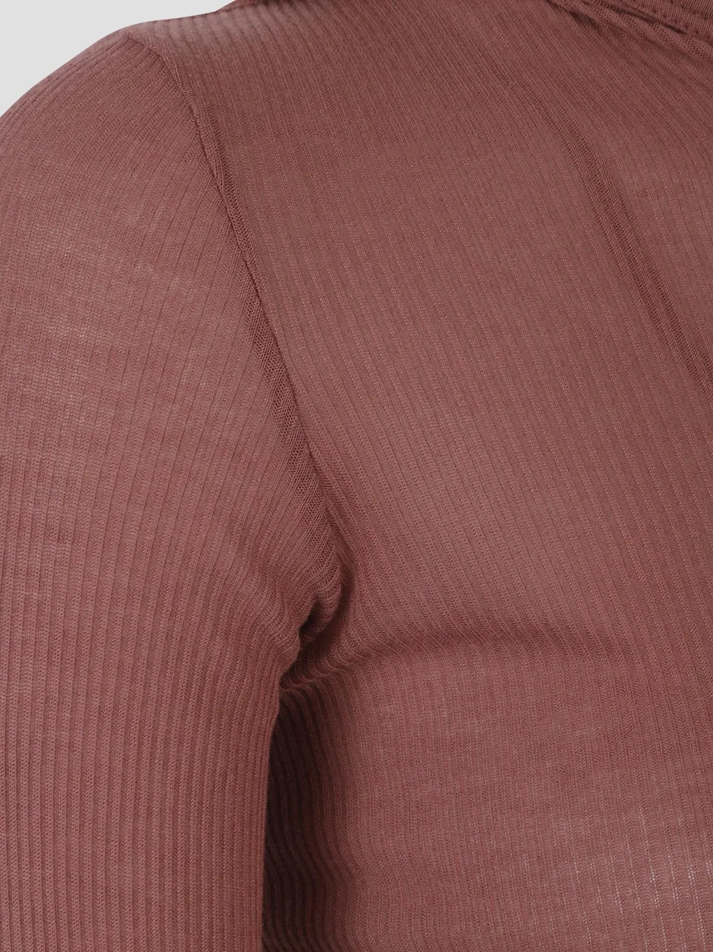 Ribbed-Knit Crewneck T-Shirt