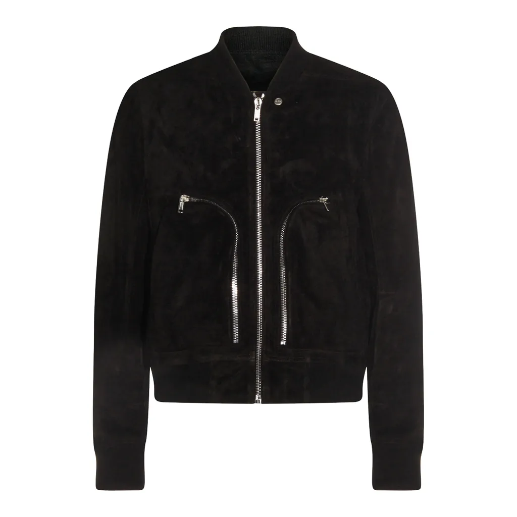Rick Owens Concordians Bauhaus Flight In Black Suede Leather