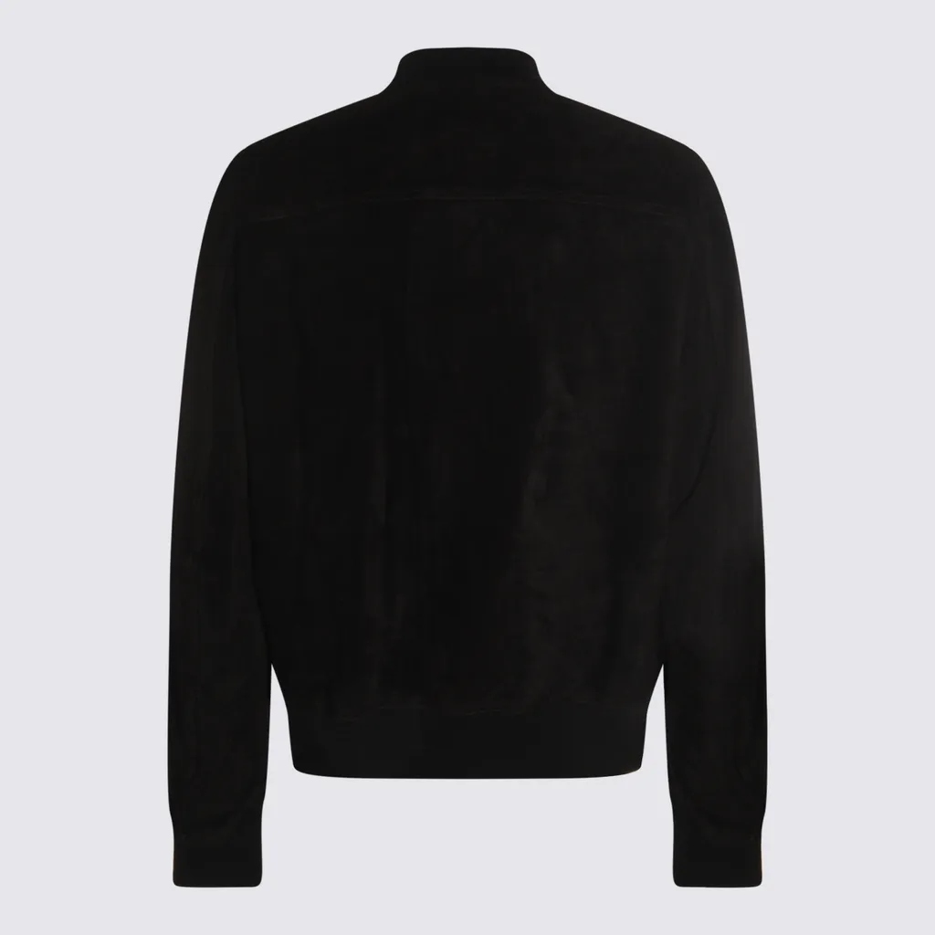 Rick Owens Concordians Bauhaus Flight In Black Suede Leather