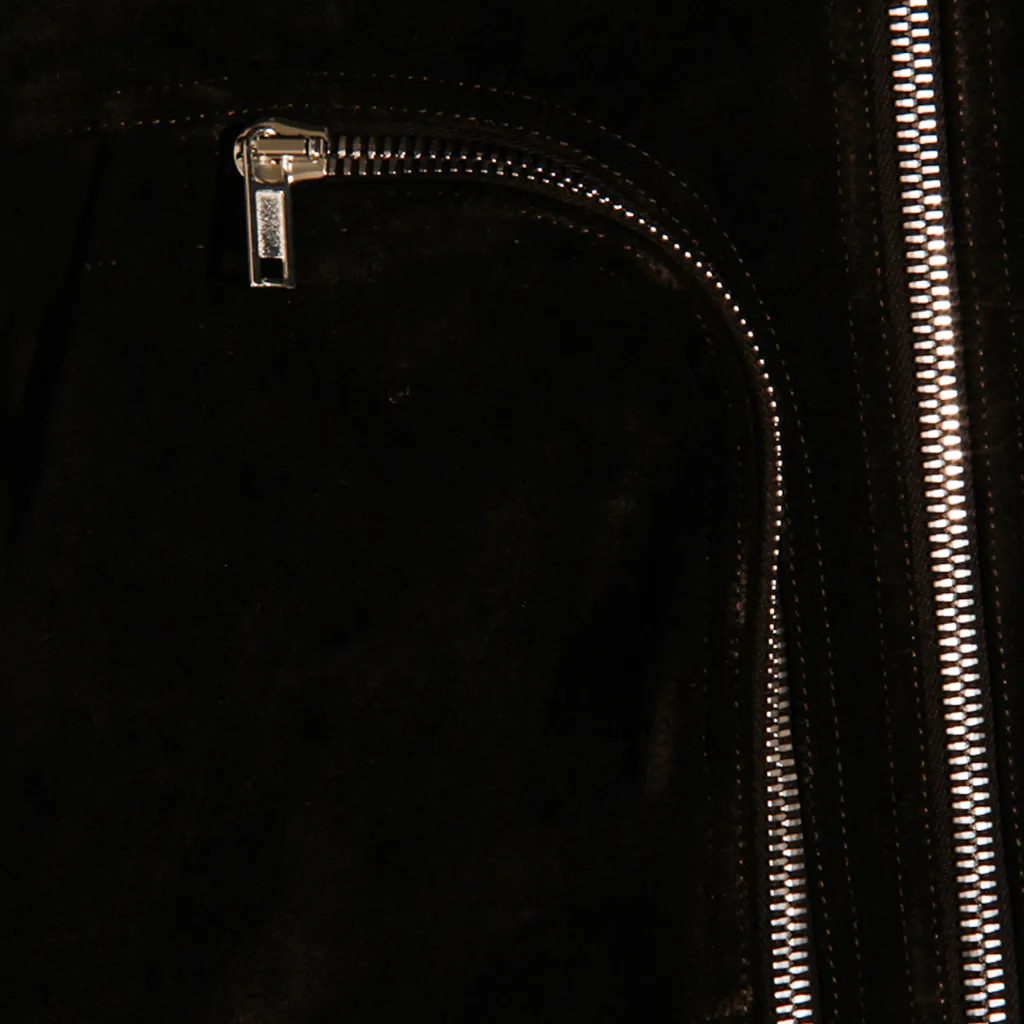 Rick Owens Concordians Bauhaus Flight In Black Suede Leather