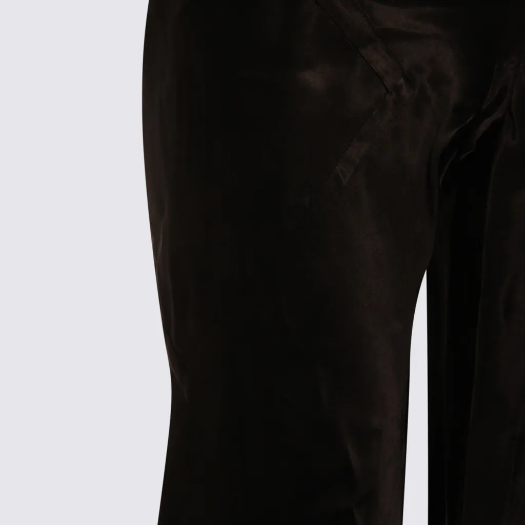 Ribbed-Waistband Trousers