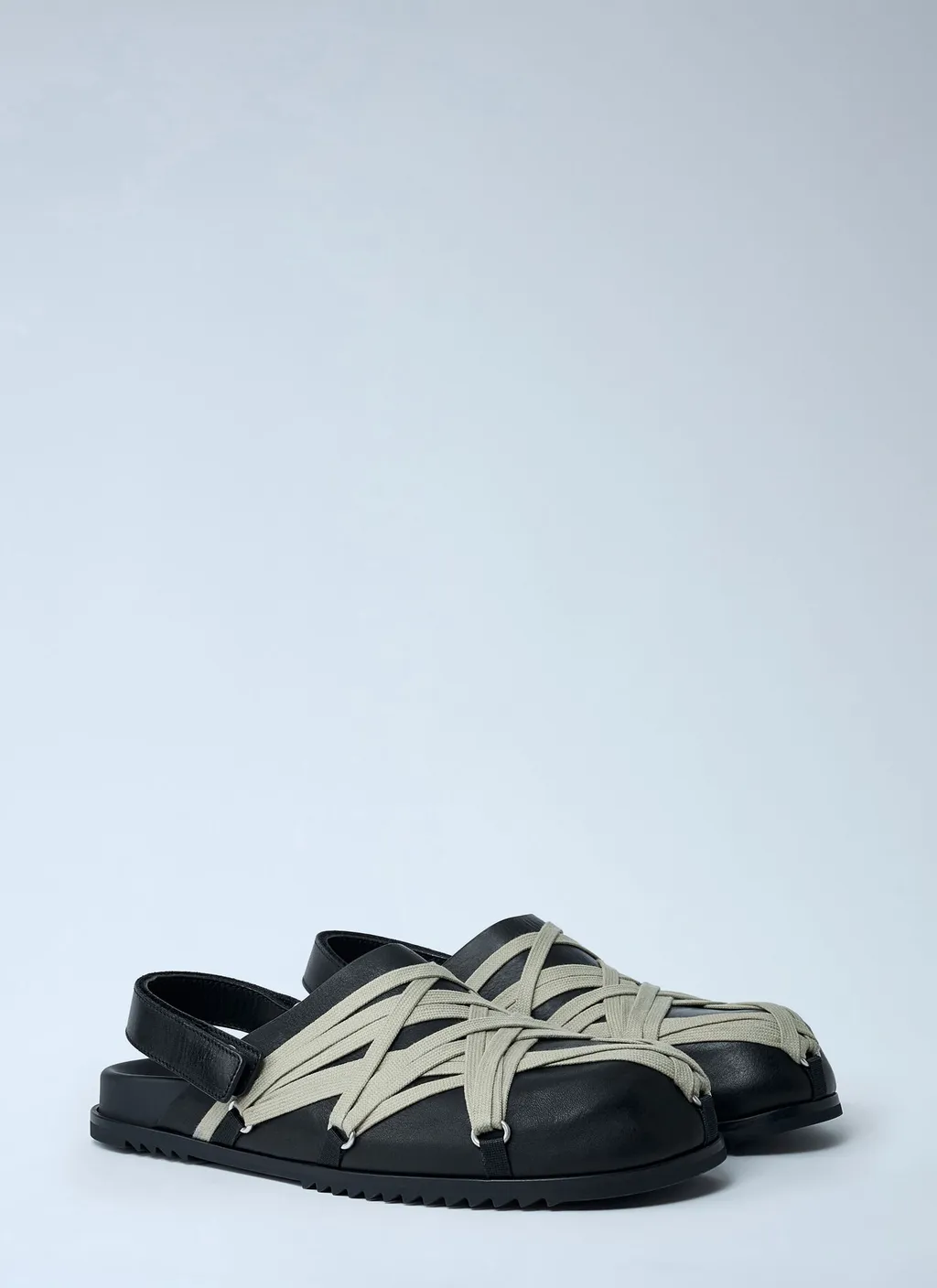 Granola Lace-Up Leather Clogs