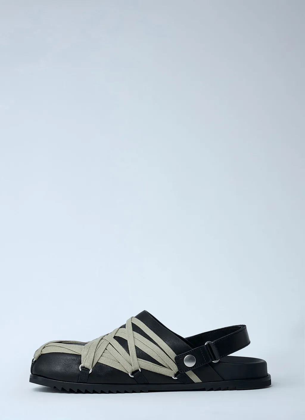Granola Lace-Up Leather Clogs