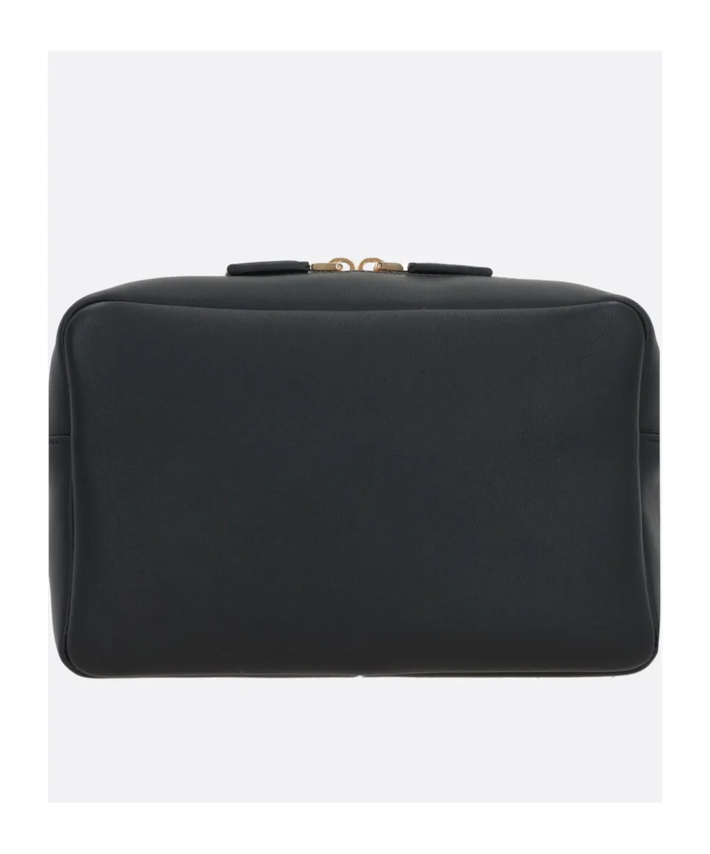 Triangle-Logo Zipped Shoulder Bag