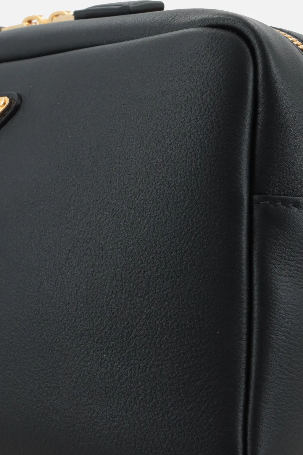 Triangle-Logo Zipped Shoulder Bag