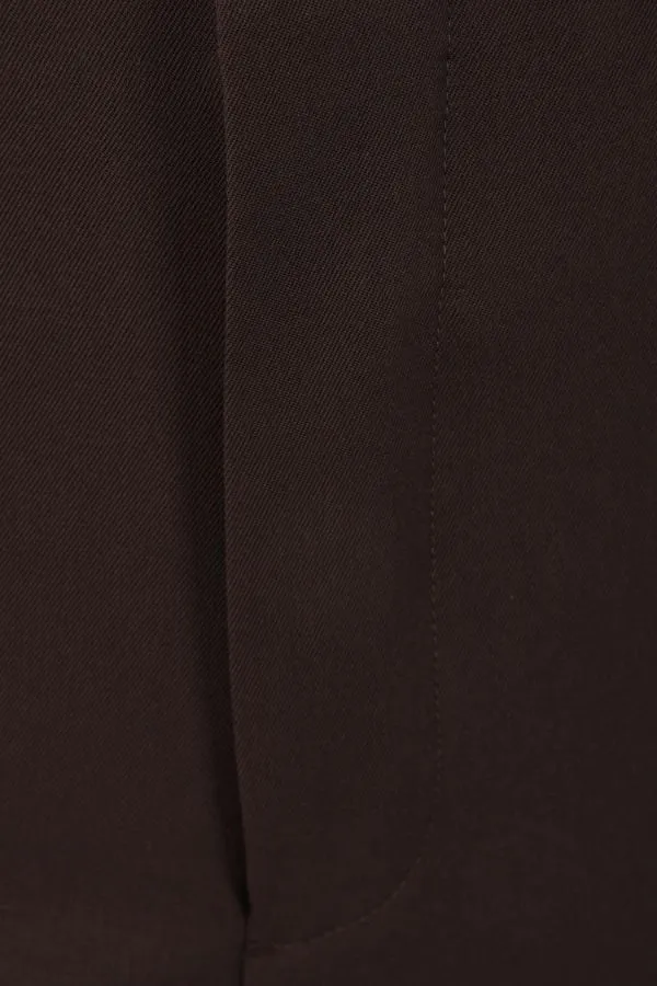 Pressed-Crease Straight Trousers