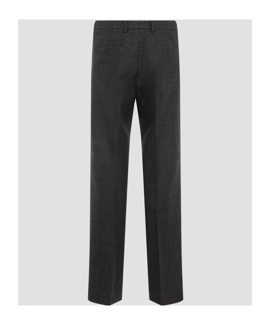 Prince Of Wales Mid-Rise Checked Trousers