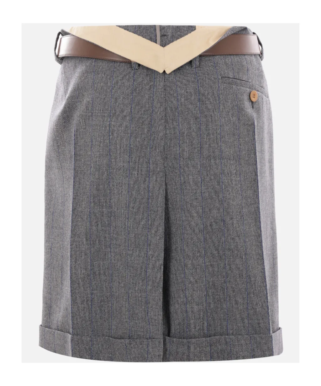 Belted Mini Skirt