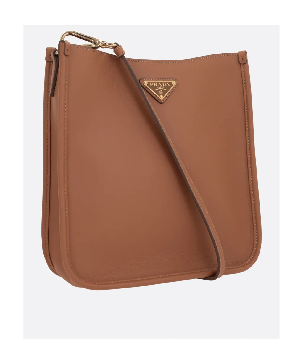 Triangle-Logo Crossbody Bag