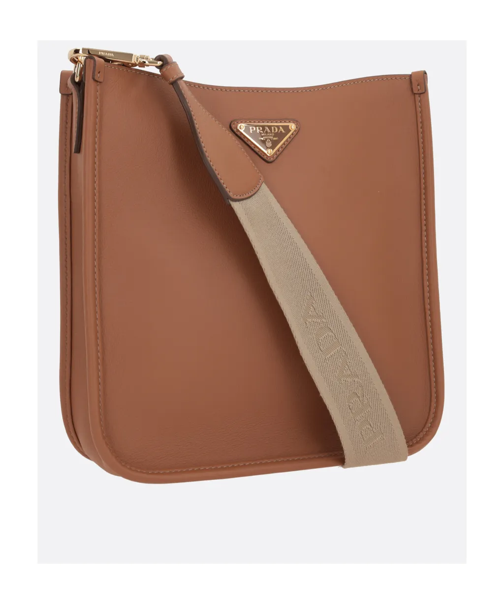 Triangle-Logo Crossbody Bag