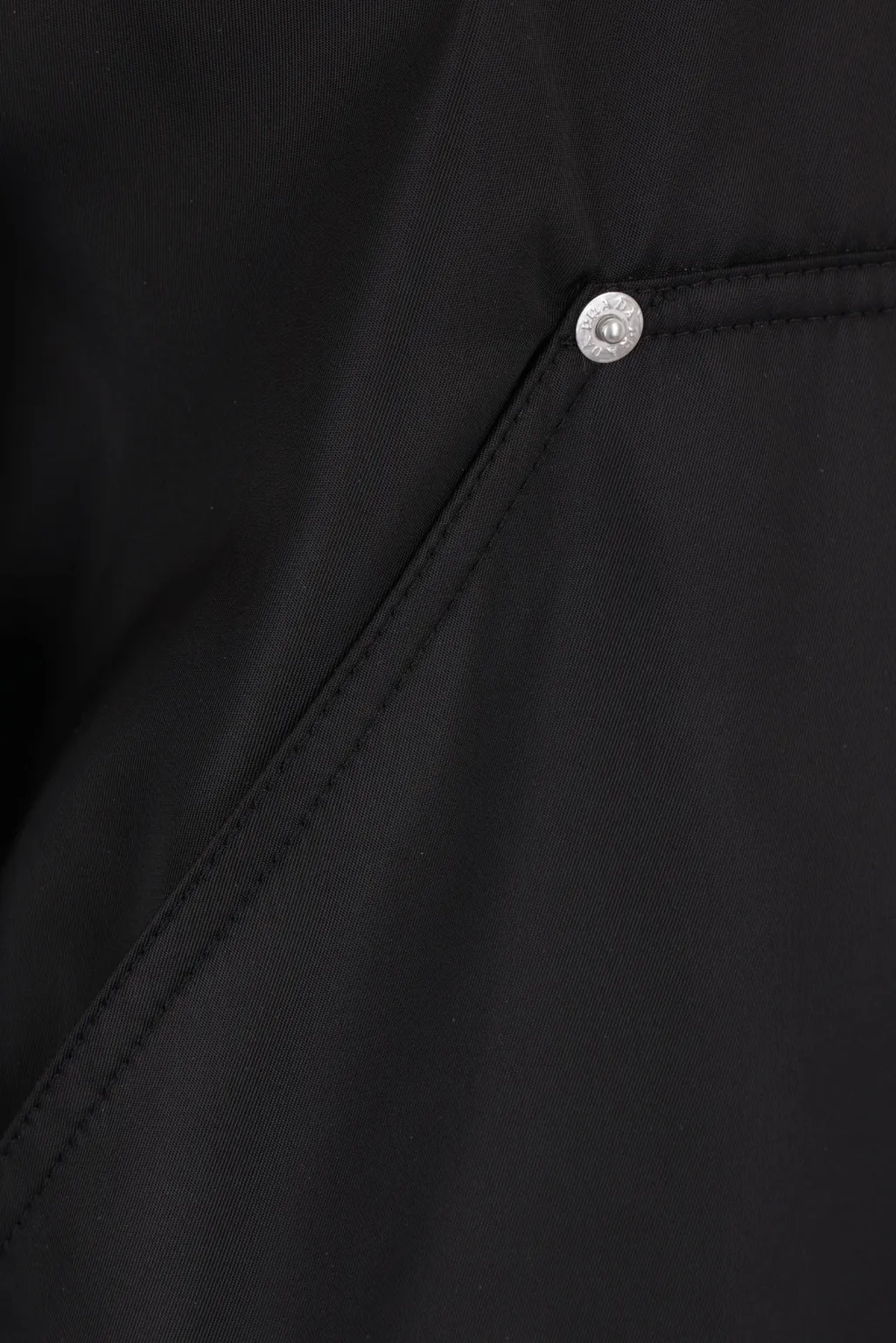 Re-Nylon Triangle-Logo Zipped Hooded Jacket