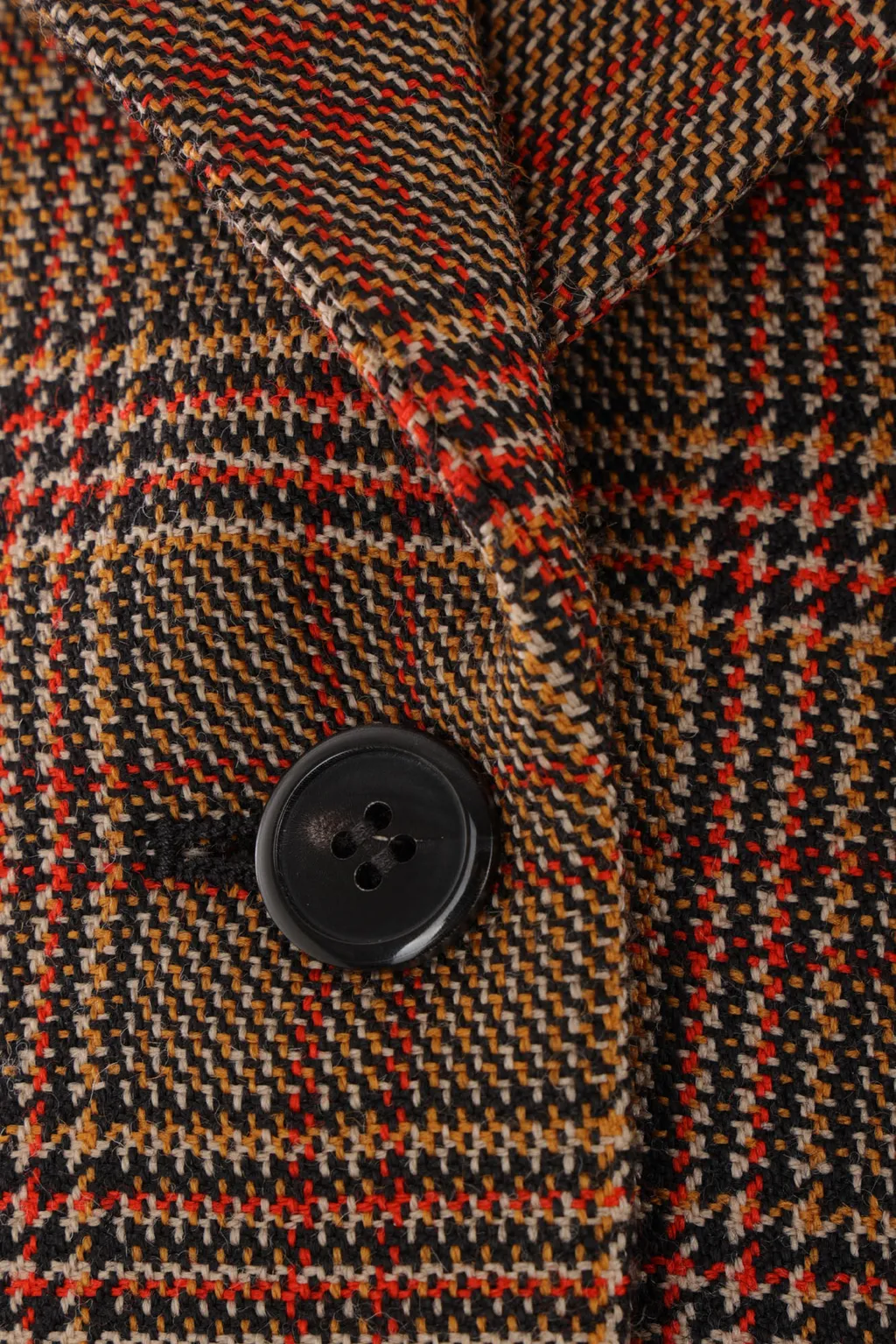 Checked Single Breasted Jacket