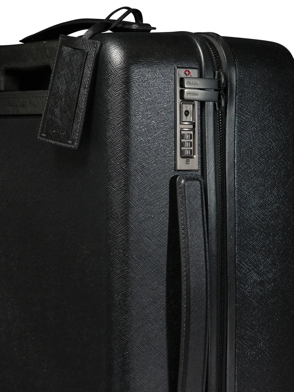 Triangle-Logo Zipped Suitcase