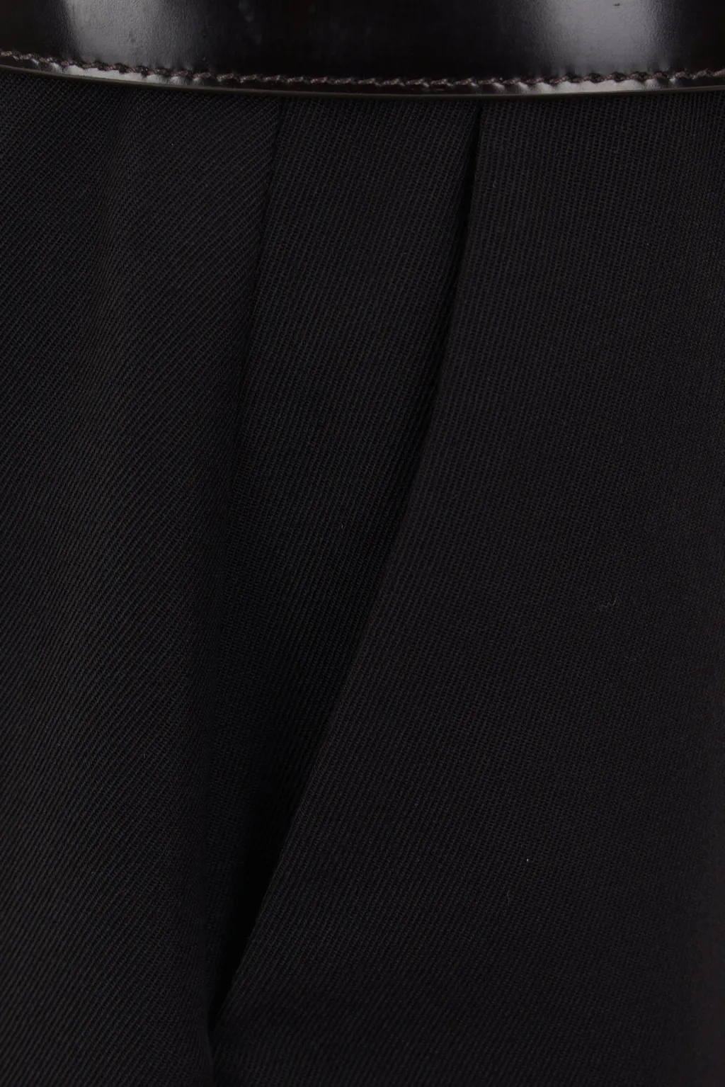 Belted Straight Hem Midi Skirt