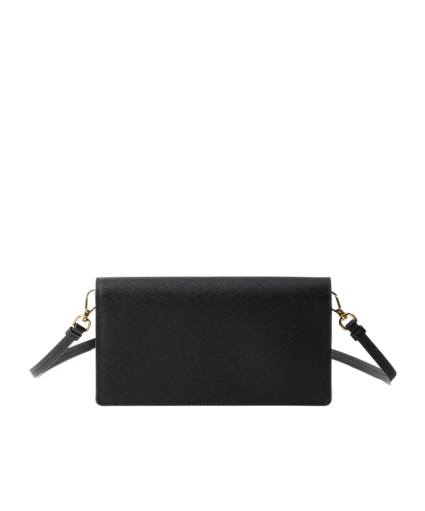 Mini Saffiano Logo Flip Shoulder Bag