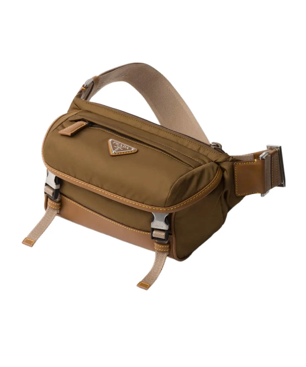 Re-Nylon Triangle-Logo Shoulder Bag