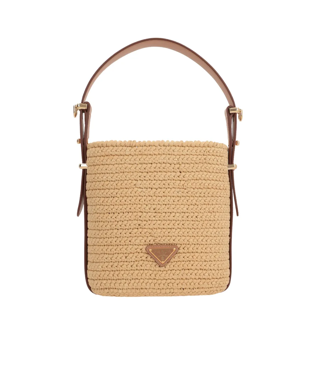 Logo-Embroidered Bucket Bag