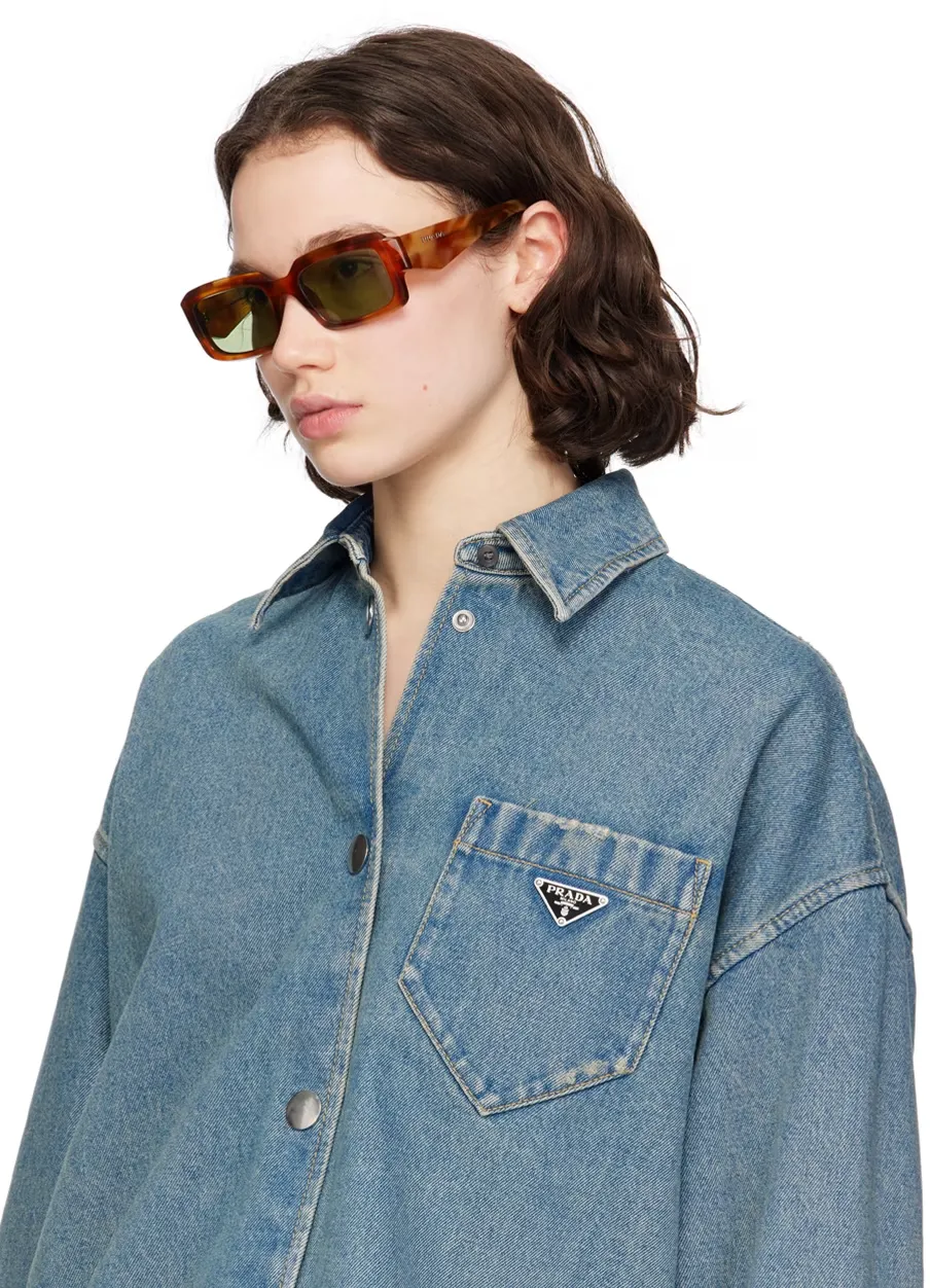 Rectangular Full-Frame Sunglasses