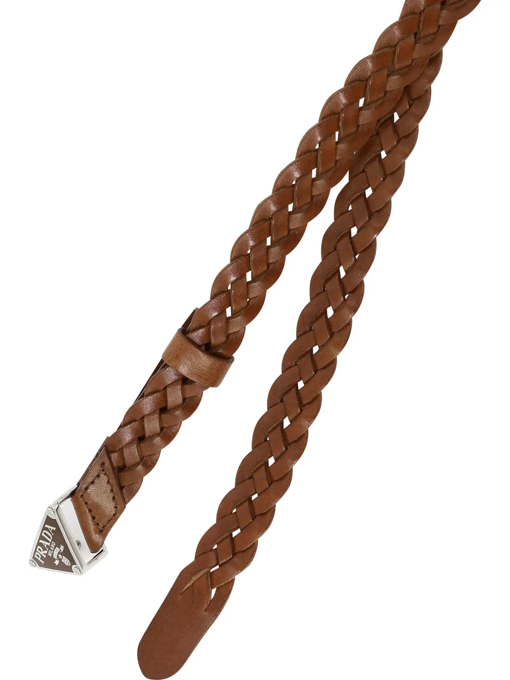 Logo-Plaque Braided Belt