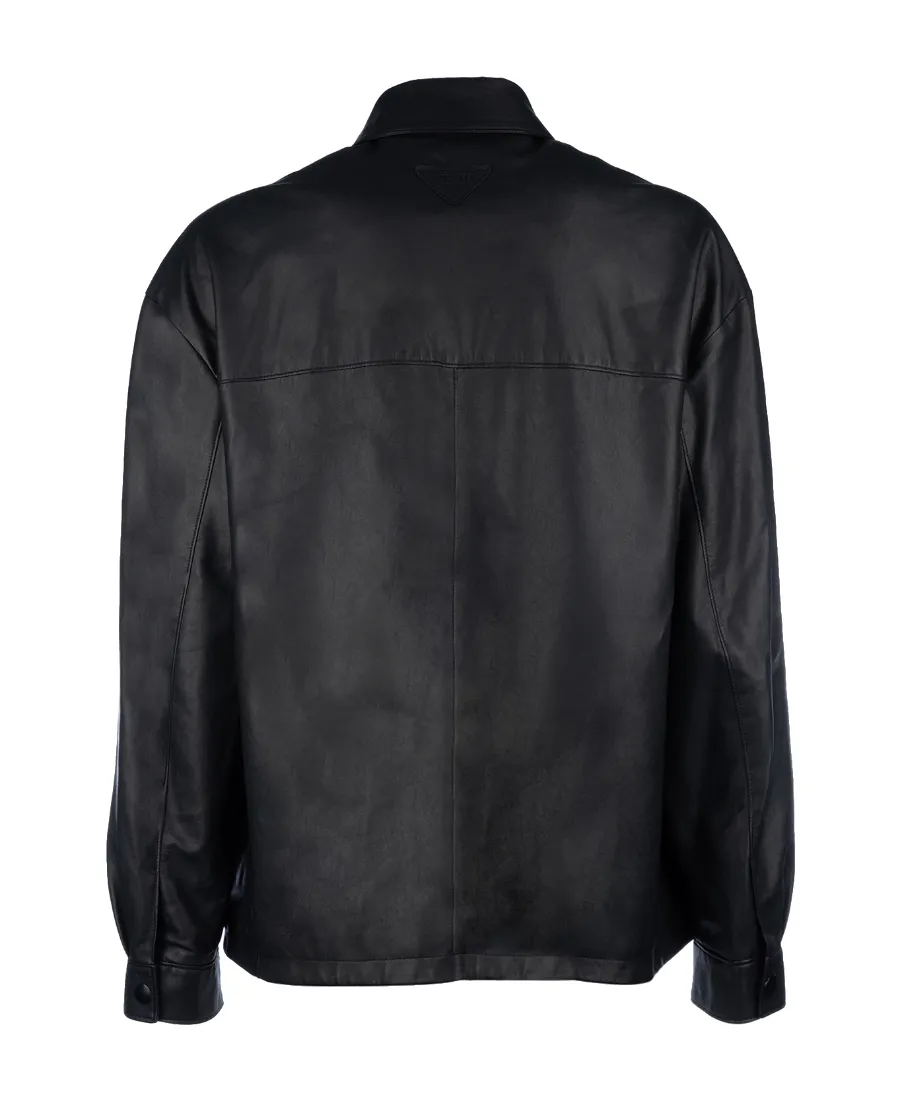 Zip-Up Leather Jacket