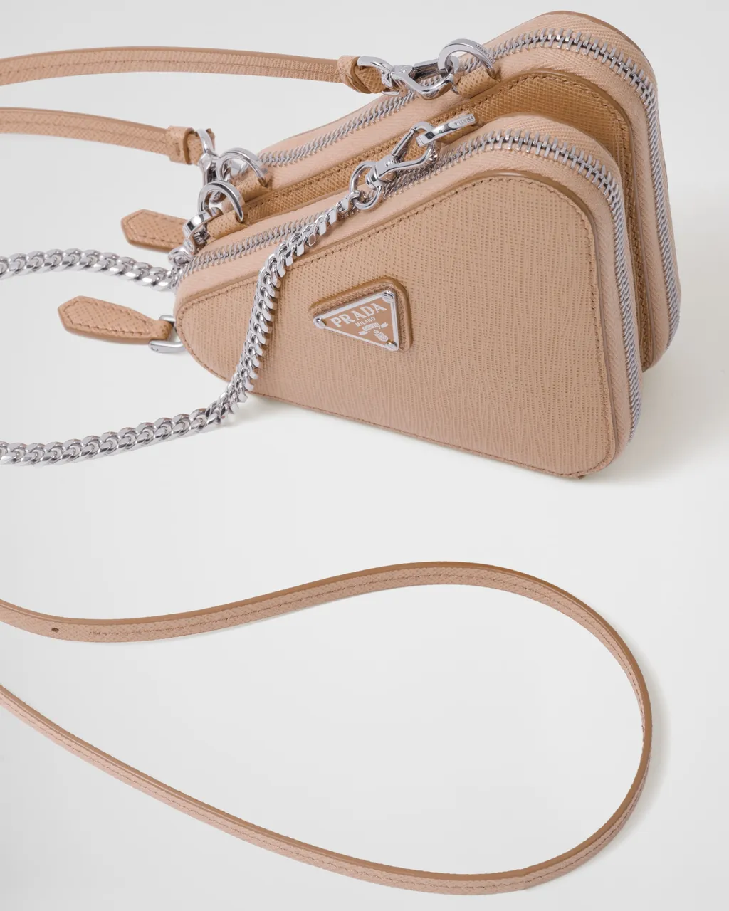 Saffiano Leather Mini Pouch