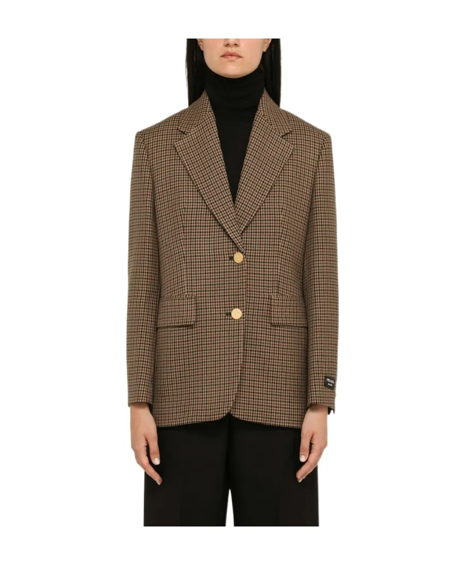 Houndstooth Suit Coat
