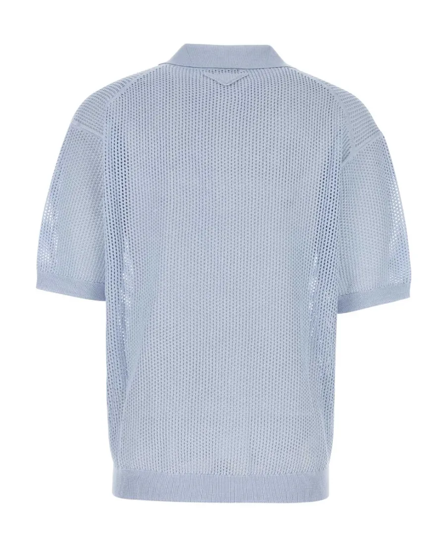 Short-Sleeved V-Neck Polo Shirt