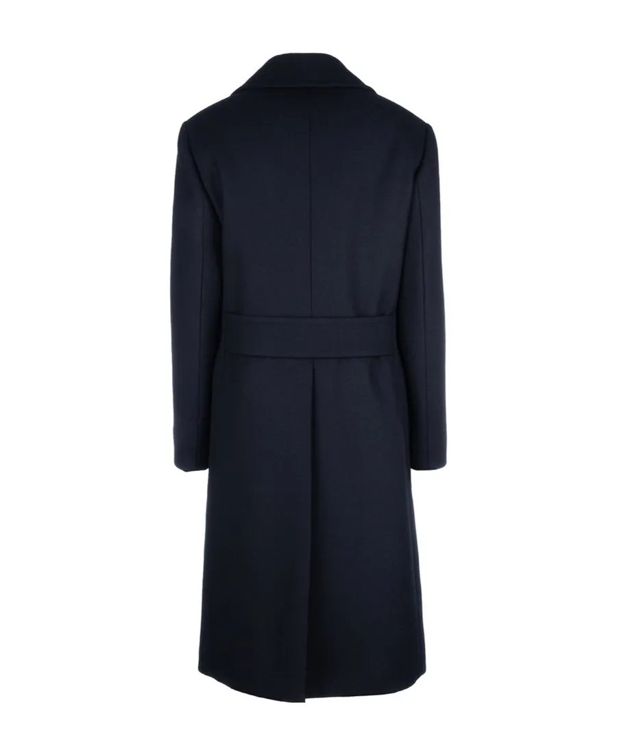 Logo Patch Double-Breasted Coat