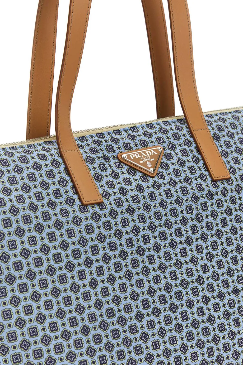 Large Geometric-Pattern Tote Bag