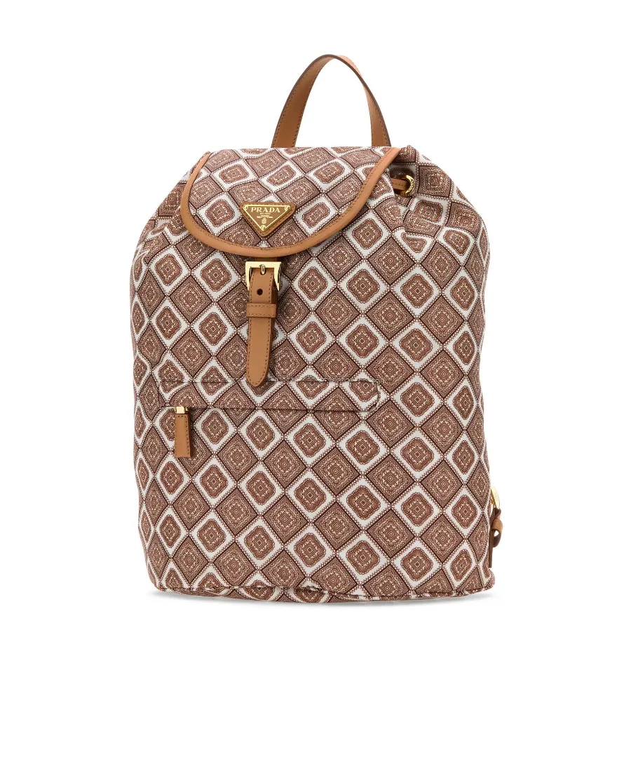 Geometric-Pattern Backpack