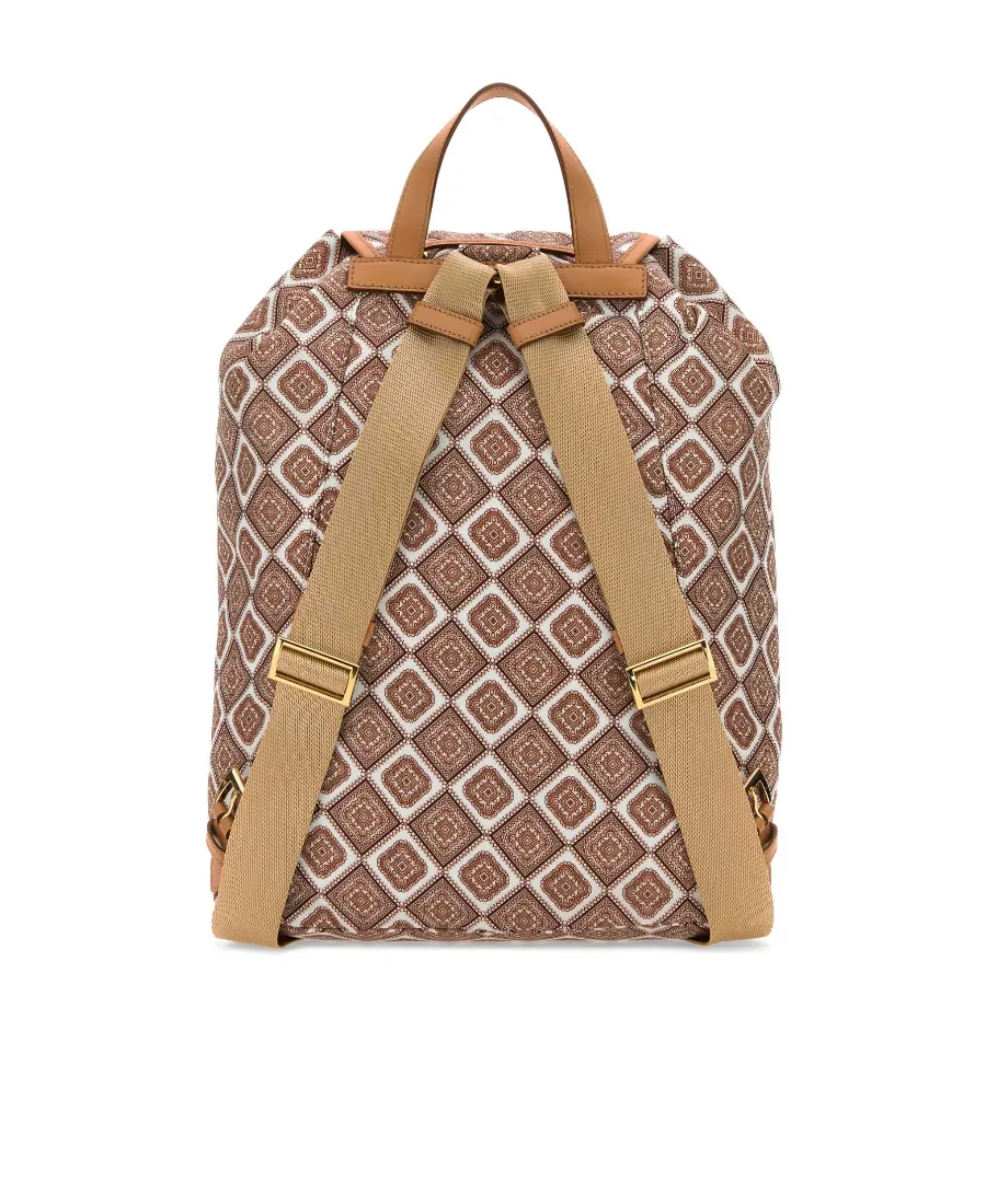 Geometric-Pattern Backpack