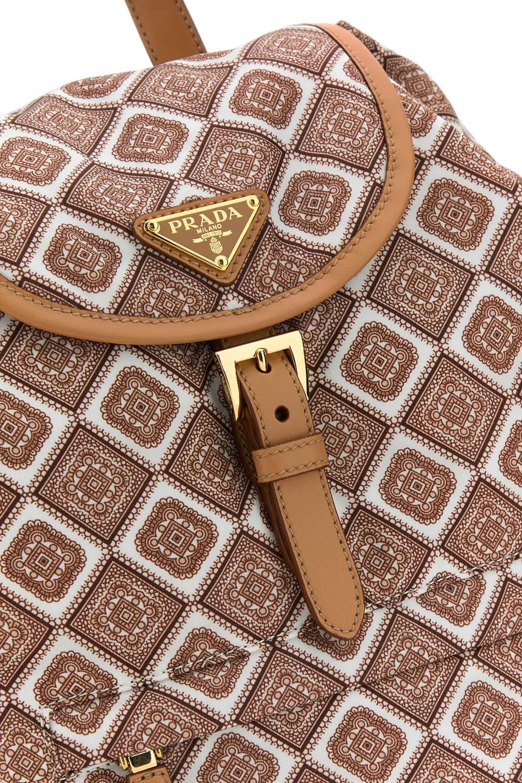 Geometric-Pattern Backpack
