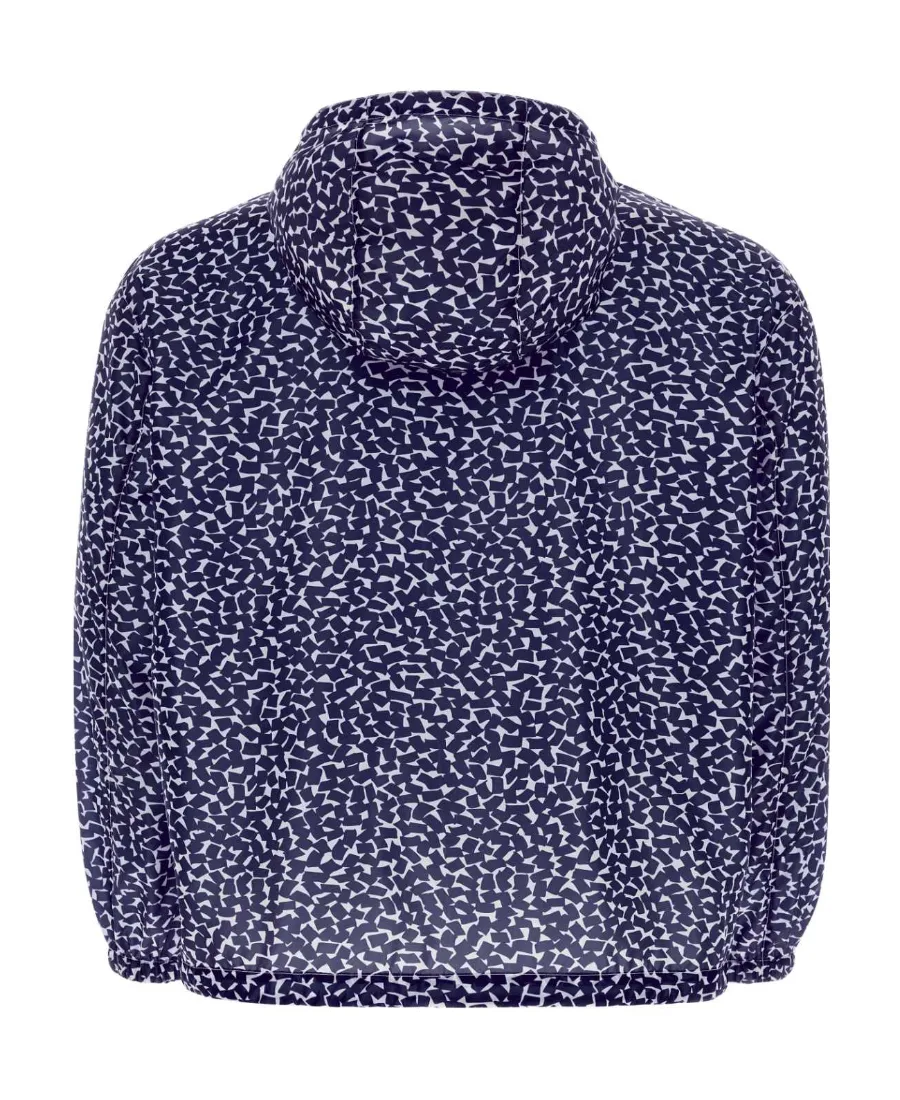 Printed Hooded Windbreaker