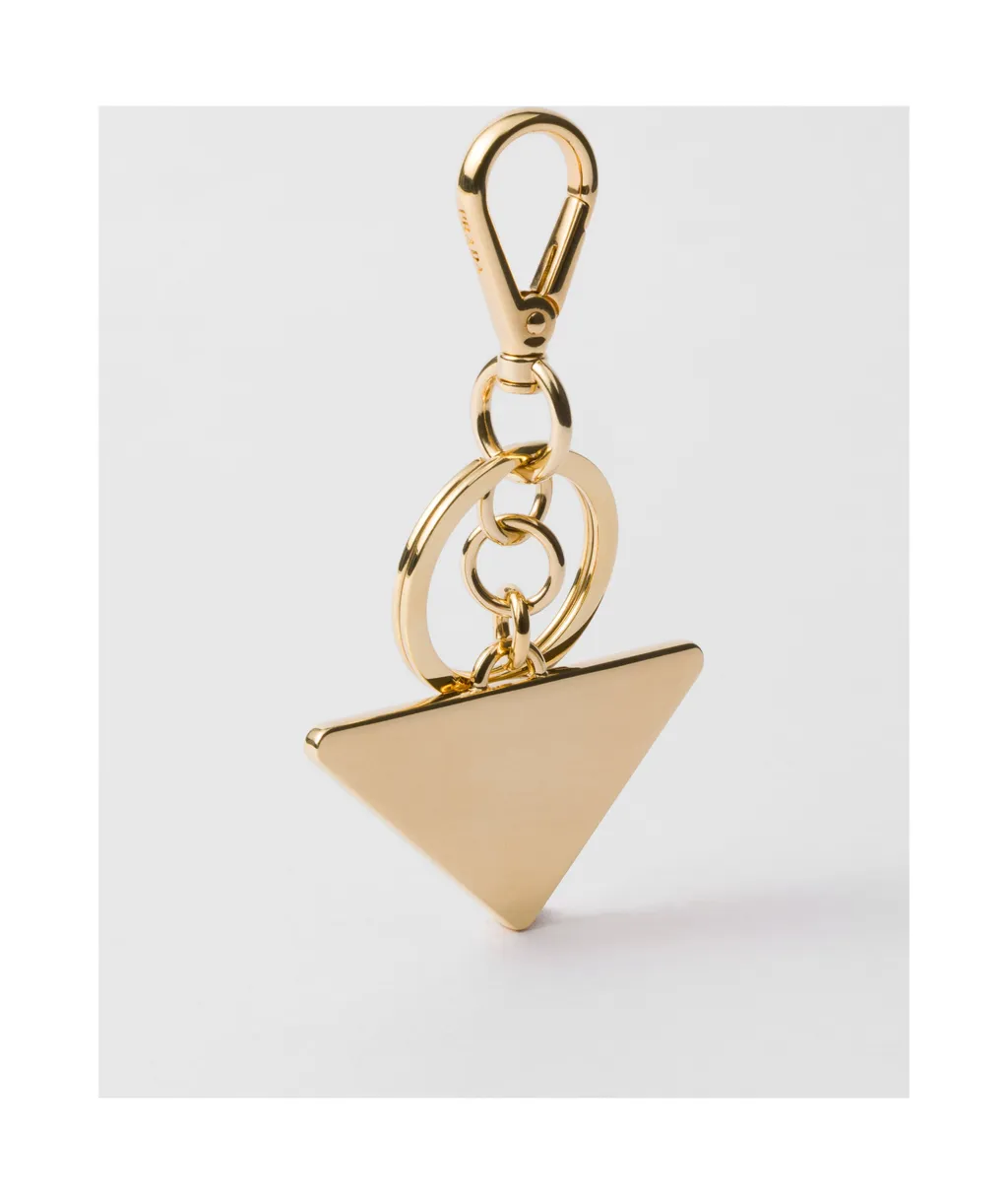 Logo Plaque Clasp-Fastened Keyring