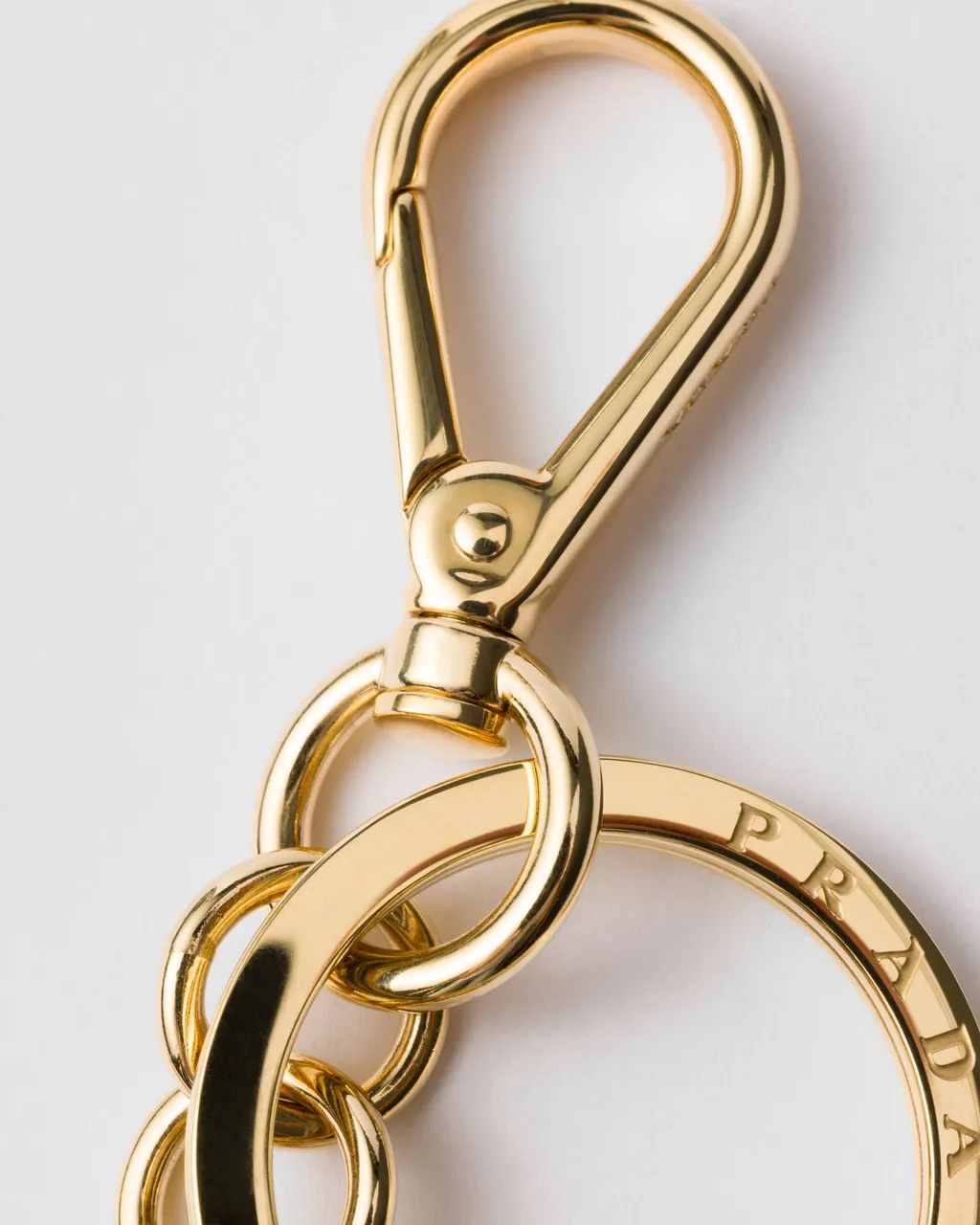 Logo Plaque Clasp-Fastened Keyring