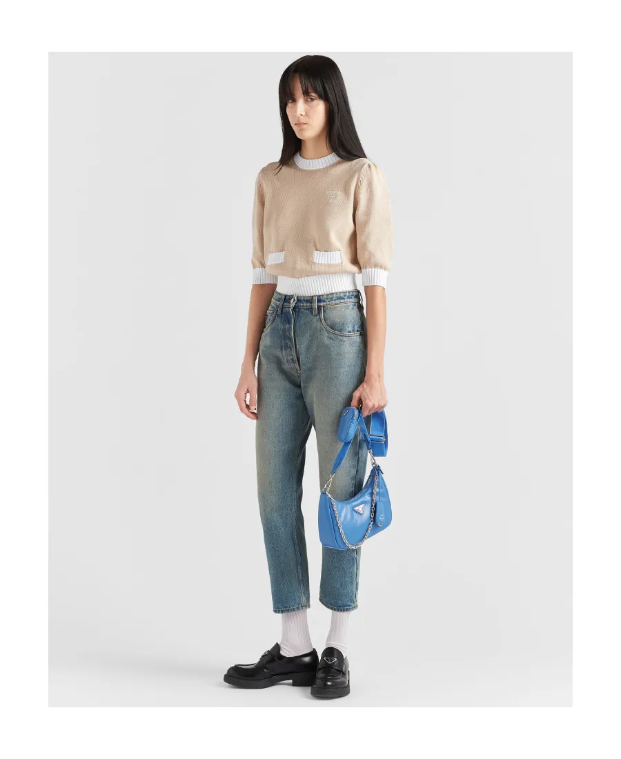 Logo Plaque Chain-Linked Shoulder Bag