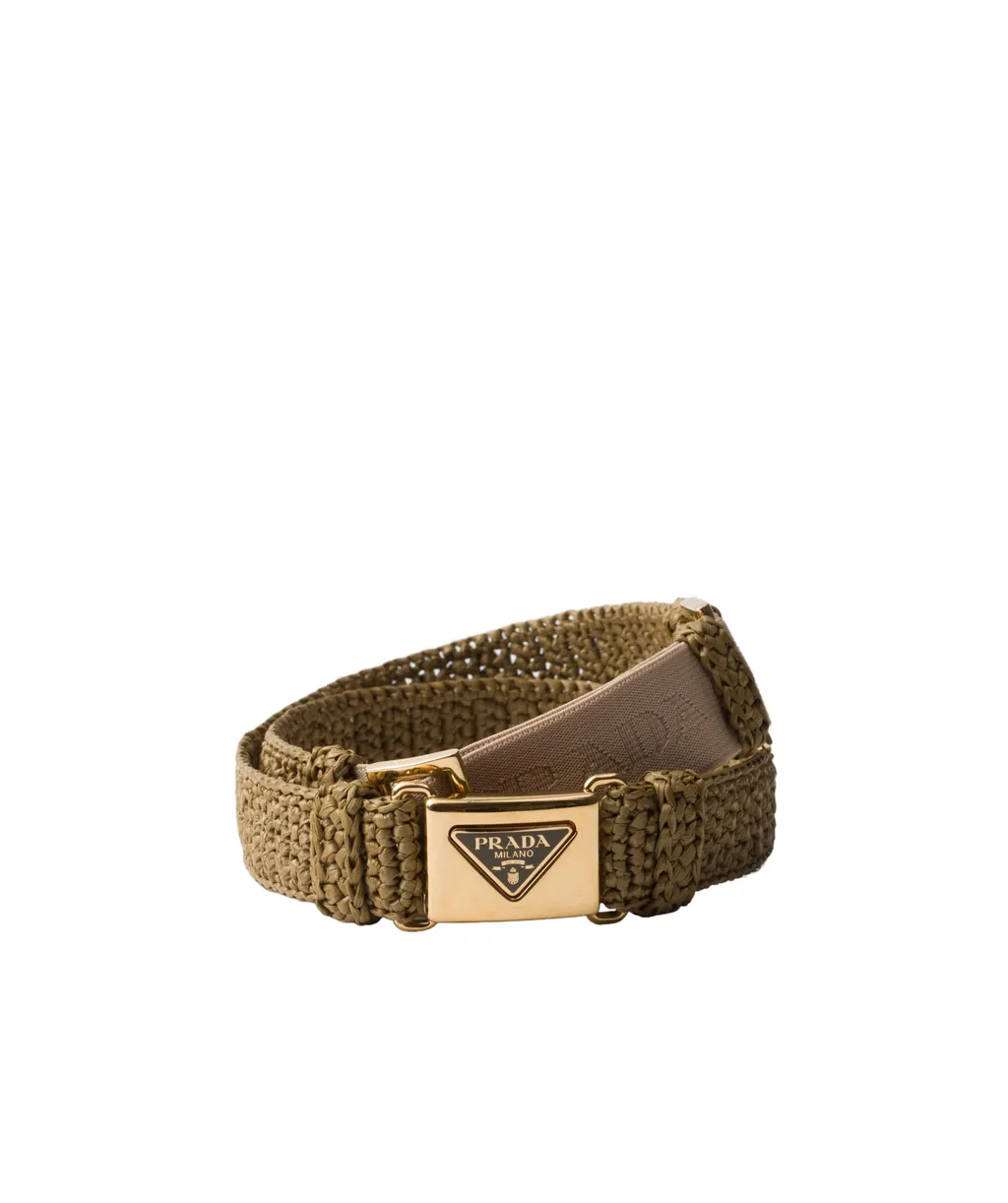Enamel-Logo Clasp Fastened Belt