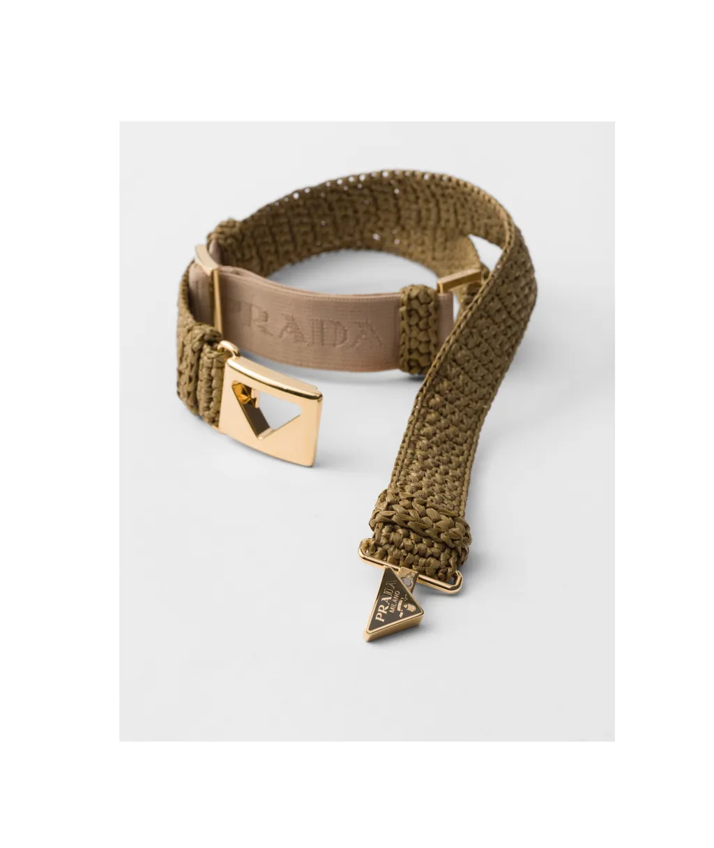 Enamel-Logo Clasp Fastened Belt