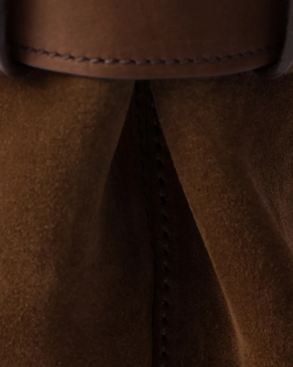 Belted Open-Top Medium Handbag